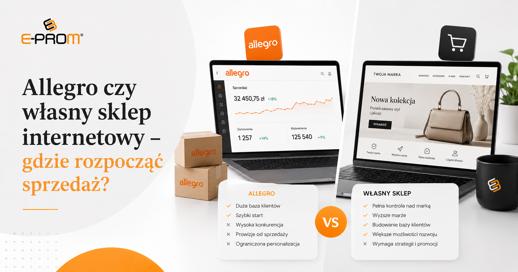 Allegro czy własny sklep internetowy – gdzie rozpocząć sprzedaż